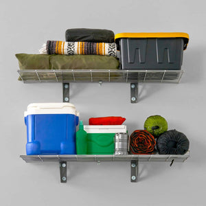 1' x 6' Wall Shelf (with Hooks)