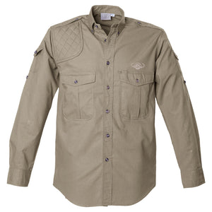 Shooter Shirt for Men with Embroidered Buffalo Logo - L/Sleeve