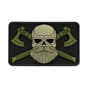 M-Tac Bearded Skull with Axes 3D PVC