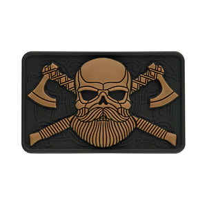 M-Tac Bearded Skull with Axes 3D PVC