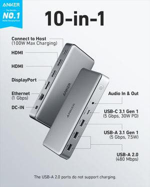 Anker <b>563</b> USB-C Docking Station (10-in-1) - TRAPSKI