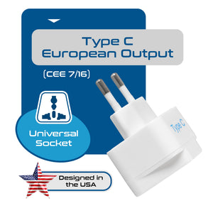 European Travel Adapter - Type C - 3 Pack (GP-9C) - TRAPSKI