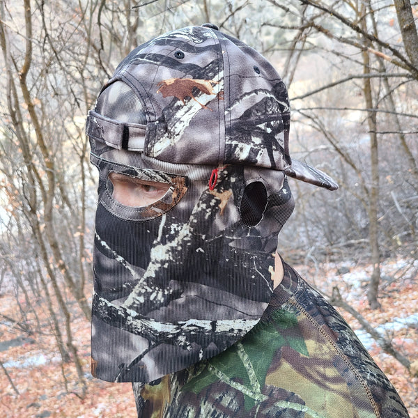 Mathews Logo Camo Hat with Face Concealment