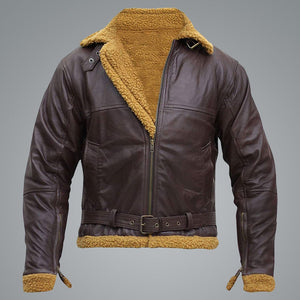 Men’s B3 Flying Aviator Pilot Shearling Jacket