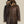 Men’s Brown Shearling Bomber Hoodie Coat