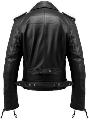 Men’s Black Biker Leather Jacket - Biker Leather Jacket Black