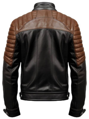 Men’s Black and Brown Leather Jacket - Leather Jacket Black Brown