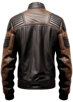 Men Black Leather Jacket - Leather Brown Jacket
