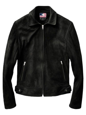 Men’s Black Suede Leather Jacket – Leather Jacket for Men