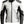 Men Black White Faux Leather Jacket - Biker Leather Jacket
