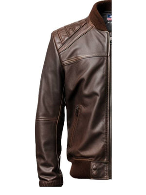 Men’s Dark Brown Leather Jacket
