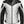 Men’s Faux Leather Jacket - White and Black Jacket