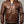 Men’s Michael Clark Brown Leather Hooded Jacket