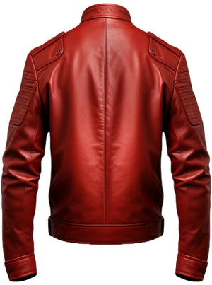 Men’s Red Leather Jacket – Bold Red Jacket
