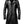 Men's Black Long Leather Coat with Suit Collar