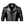 Men's Black Long Leather Coat with Suit Collar