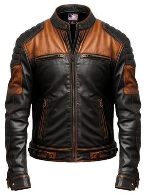 Men’s Tan Brown Leather Jacket - Jackets for Men