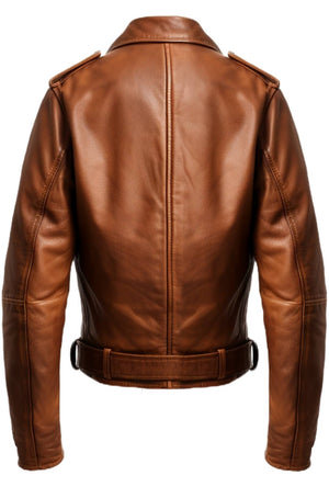 Men’s Vintage Brown Biker Leather Jacket – Vintage Brown Jacket