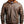 Men Voguish Brown Detachable Hooded Leather Jacket