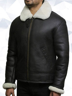 Men’s Aviator RAF B3 Shearling Sheepskin Flying Bomber Jacket