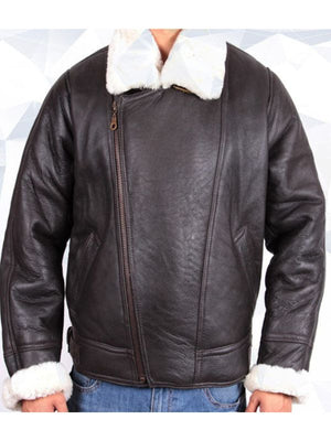 Men’s B3 Aviator Shearling Sheepskin Leather Flying Jacket