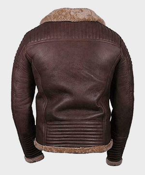Men’s Sheepskin Shearling Brown Jacket