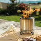Solo Stove Mesa Tabletop Fire Pit with Stand | Low Smoke Outdoor Mini Fire for Urban & Suburbs | Fueled by Pellets or Wood, Safe Burning, Stainless Steel, with Travel Bag, Various Colors - TRAPSKI, LLC
