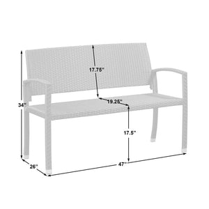 Miles Wicker Bench