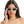 Kat x Money Moves - Silver Cateye Sunglasses