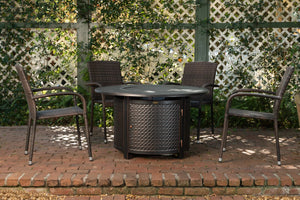 Morgan Outdoor Wicker Stacking Chairs - Mocha - Set of 4