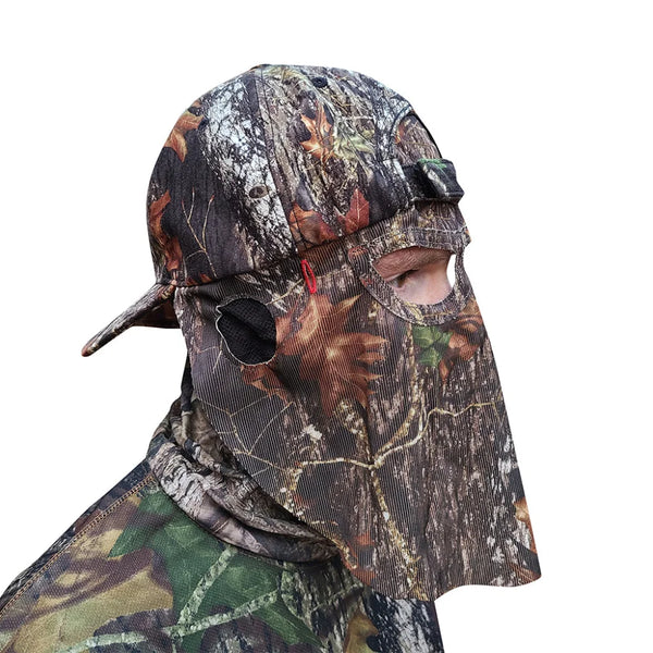 2-in-1 REAR Face Mask and Camo Hat (Fitted)