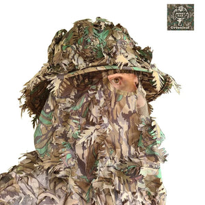 3D Leafy Camo Face Mask Bucket Hats in Mossy Oak and Realtree - Adjustable OSFM