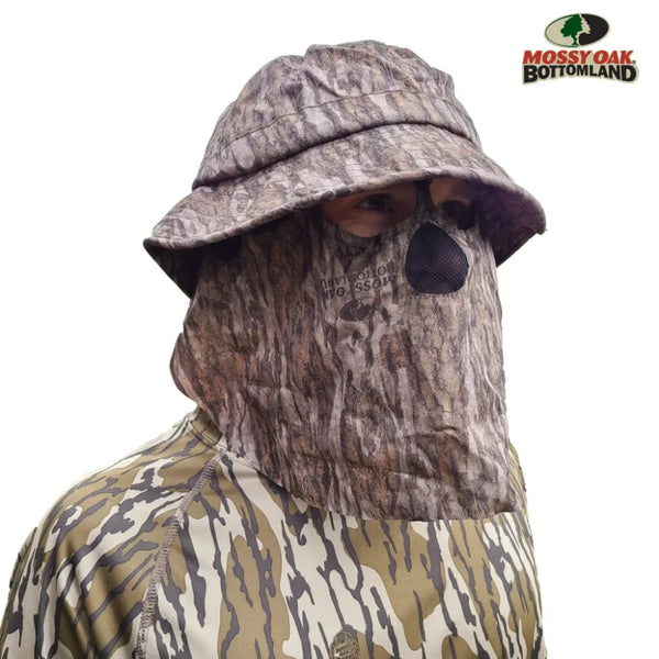 2-in-1 Leafy Face Mask and Bucket Hat (Adjustable, OSFM)