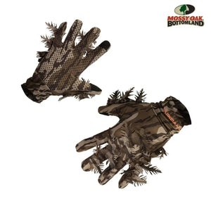Leafy Camo Gloves in Mossy Oak and Realtree - Fingerless or Touchscreen Tips