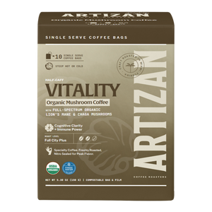 Organic Mushroom Coffee Singles Vitality with Lion’s Mane & Chaga