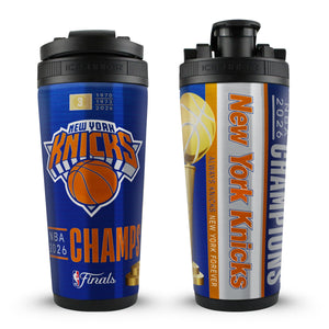Officially Licensed New York Knicks 2026 NBA Champions 4D 26oz Ice Shaker