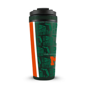 Officially Licensed University of Miami 26oz Ice Shaker