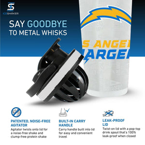 Officially Licensed Los Angeles Chargers 26oz Ice Shaker