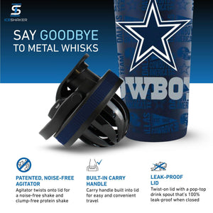 Officially Licensed Dallas Cowboys 26oz Ice Shaker