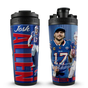 Official Josh Allen Buffalo Bills 4D 26oz Ice Shaker