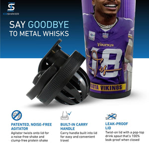 Officially Licensed Minnesota Vikings 26oz Ice Shaker