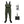 DikaSun Chest Waders with Boots — Lightweight Bootfoot Waders for Men & Women, Duck Hunting & Fly Fishing (US Sizes, Dark Green)