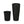 Noah Round Wicker Planter 2-piece Set in Black