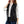 Tawana Black Front Open Leather Vest Jacket for Women