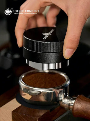 Vertical Striped Gravity Espresso Distributor - Stainless Steel Self-Leveling Tool 51/53/58mm From $16