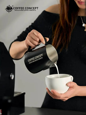 Pro Latte Art Pitcher - Eagle Beak Precision Spout 400ml/600ml, Advanced Patterns Under $25
