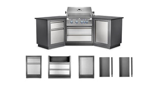 Patio Outdoor Kitchen Grill - Patio Elegance OASIS™ 200 with Built-in 700 Series 32" Gas Grill