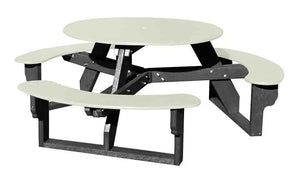 Open Round Table for Versatile and Customizable Outdoor Round Table Seating
