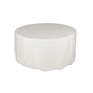 Verona 44" Round Woven Aluminum Convertible Gas Fire Pit Table Cover