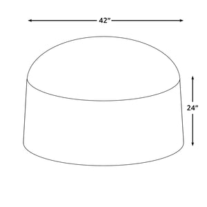 Outdoor Vinyl Cover for Large Round Wood-Burning Fire Pits